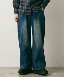 Vintage-Like Center Seam Denim Pants / ヴィンテージライクセンターシームデニムパンツ