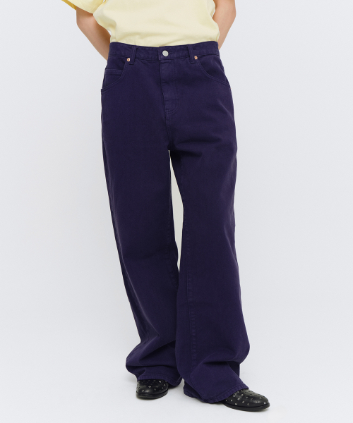 HELLO SUNRISE(ハローサンライズ)の「Sunrise Regular 5P pants_VTG Navy(その他パンツ・レディース・ネイビー・SMALL/MEDIUM/LARGE)」の1枚目の写真