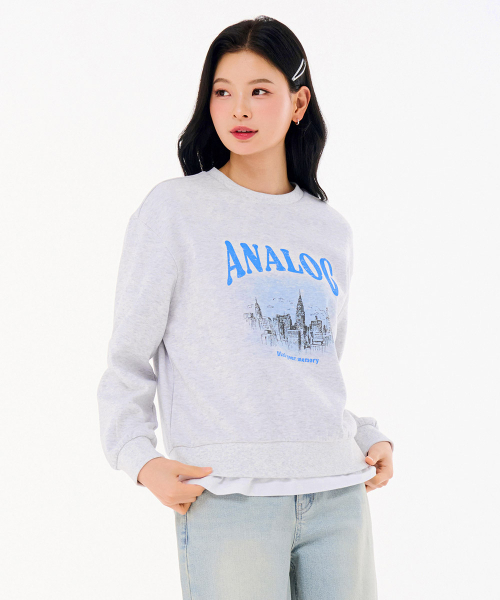 CHASECULT（チェイスカルト）の「女性グラフィックスウェットシャツ-FARG5167B0E（スウェット・レディース・ライトグレー・85/90）」の2枚目の写真