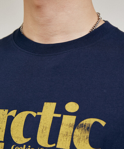 PUBLUX（パブリュクス）の「PUBLUX/パブリュクス ＜機能性素材＞LOVE POP STUDIO　ICE CREAM SHOP ロゴ Tシャツ　限定展開（Tシャツ/カットソー・メンズ・ピンク/ホワイト/ネイビー・L/M/S）」の5枚目の写真