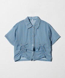 green label relaxing | シースルー チェック シャツ / キッズ 140cm-160cm(シャツ/ブラウス)