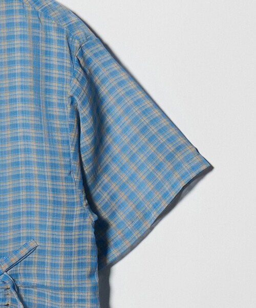green label relaxing(グリーンレーベルリラクシング)の「シースルー チェック シャツ / キッズ 140cm-160cm(シャツ/ブラウス・キッズ・オフホワイト/ライトブルー・160cm/140cm/150cm)」の6枚目の写真
