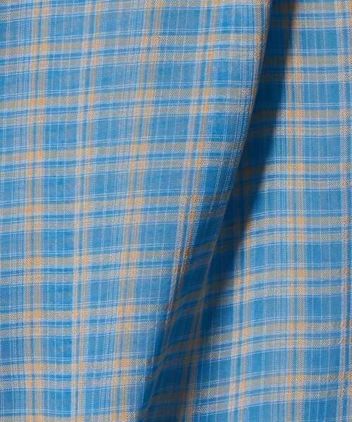 green label relaxing(グリーンレーベルリラクシング)の「シースルー チェック シャツ / キッズ 140cm-160cm(シャツ/ブラウス・キッズ・オフホワイト/ライトブルー・160cm/140cm/150cm)」の10枚目の写真