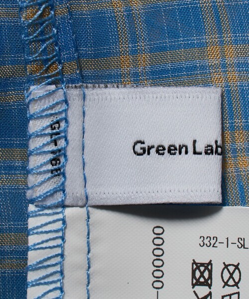 green label relaxing(グリーンレーベルリラクシング)の「シースルー チェック シャツ / キッズ 140cm-160cm(シャツ/ブラウス・キッズ・オフホワイト/ライトブルー・160cm/140cm/150cm)」の14枚目の写真