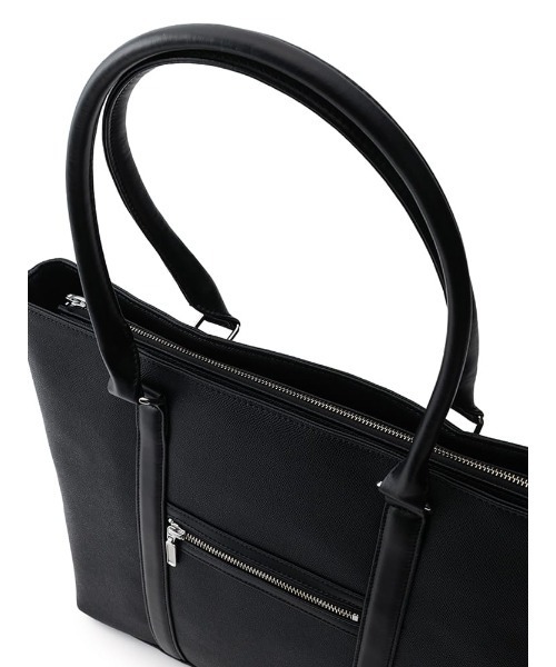 Perfect Suit FActory（パーフェクトスーツファクトリー）の「前ポケット　ビジネストートバッグ　ブラック/ネイビー（ビジネスバッグ・メンズ・ブラック・FREE）」の6枚目の写真