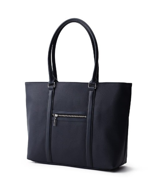 Perfect Suit FActory（パーフェクトスーツファクトリー）の「前ポケット　ビジネストートバッグ　ブラック/ネイビー（ビジネスバッグ・メンズ・ブラック・FREE）」の9枚目の写真