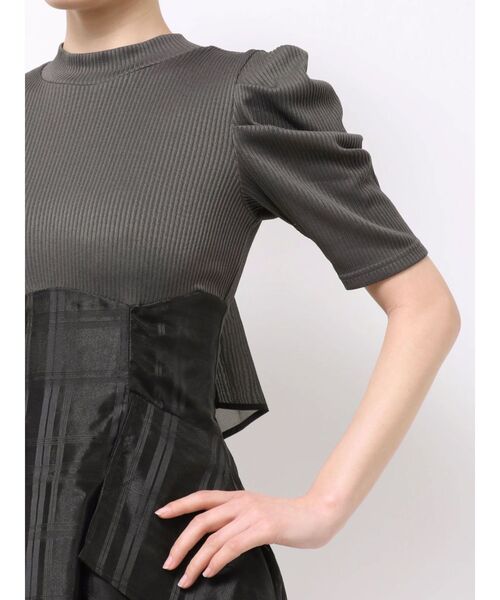 dazzlin シアーレイヤードミニコルセットワンピース 新品 dazzlin