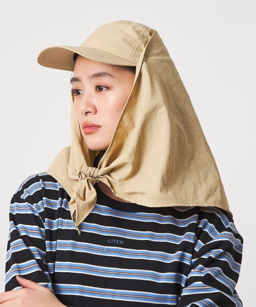 CITEN(シテン)の「<CITEN>スカーフセットキャップ(キャップ・レディース・ベージュ/ブラック・FREE)」の19枚目の写真