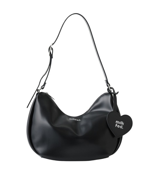 MILKFED.(ミルクフェド)の「HEART MIRROR SHOULDER BAG(ショルダーバッグ・レディース・ベージュ/オフホワイト/ブラック・ONE SIZE)」の20枚目の写真