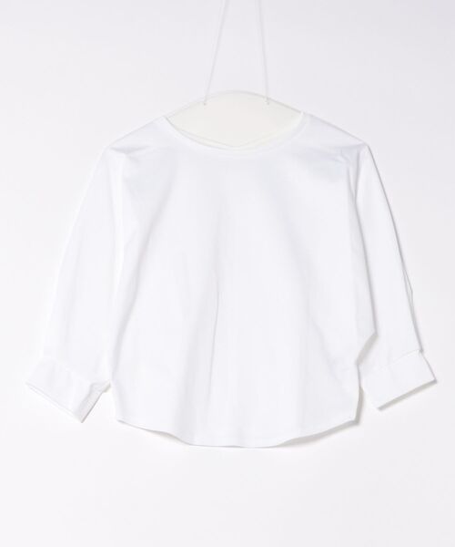 STRAWBERRY-FIELDS(ストロベリーフィールズ)の「ロイヤルクールポンチ_ドルマンスリーブトップス(Tシャツ/カットソー・レディース・ブラック/ホワイト/ピンク/ホワイト×ネイビー・2)」の17枚目の写真