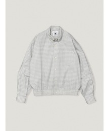 elephant TRIBAL fabrics High Waist BD Shirt【Mini Check】