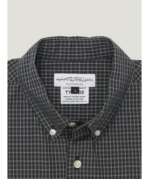 elephant TRIBAL fabrics（エレファントトライバルファブリックス）の「elephant TRIBAL fabrics High Waist BD Shirt【Mini Check】（シャツ/ブラウス・メンズ・ホワイト系その他/ブラック系その他・2/1）」の7枚目の写真