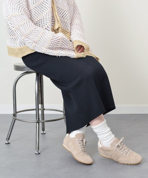 ANGEL ALARCON（アンヘルアラルコン）の「【ANGEL ALARCON】ロープロファイルスニーカー(D65001)（スニーカー・レディース・ベージュ/ダークブラウン・36/38/39/37）」の6枚目の写真