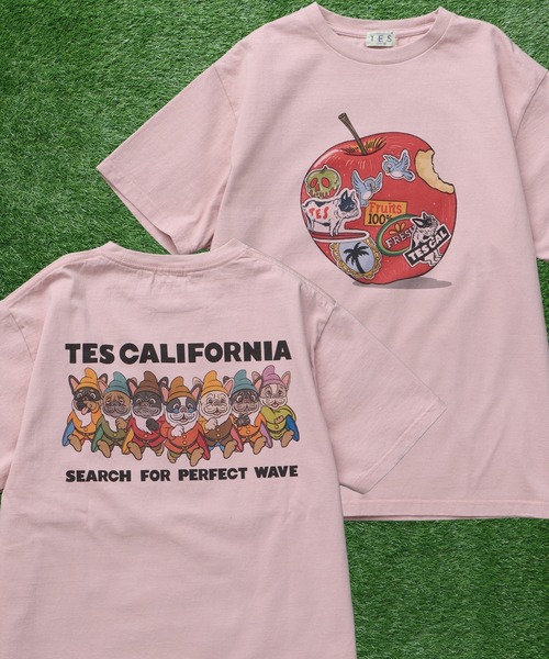 The Endless Summer(エンドレスサマー)の「TES SEVENS BUHI-TEE / Tシャツ(Tシャツ/カットソー・メンズ・ホワイト/グレー/アイボリー/ピンク/グリーン系その他3/ブラック・MEDIUM/LARGE/X-LARGE/XX-LARGE/SMALL)」の6枚目の写真