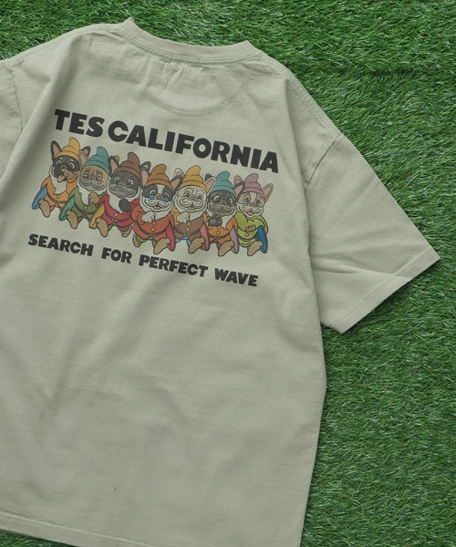 The Endless Summer(エンドレスサマー)の「TES SEVENS BUHI-TEE / Tシャツ(Tシャツ/カットソー・メンズ・ホワイト/グレー/アイボリー/ピンク/グリーン系その他3/ブラック・MEDIUM/LARGE/X-LARGE/XX-LARGE/SMALL)」の5枚目の写真