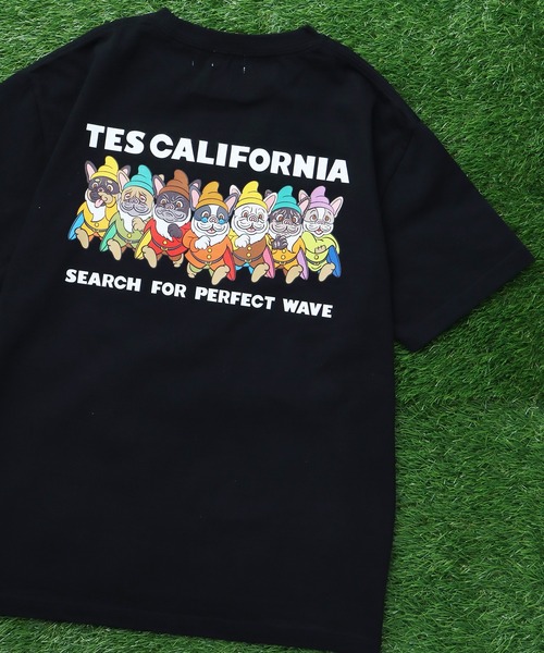 The Endless Summer(エンドレスサマー)の「TES SEVENS BUHI-TEE / Tシャツ(Tシャツ/カットソー・メンズ・ホワイト/グレー/アイボリー/ピンク/グリーン系その他3/ブラック・MEDIUM/LARGE/X-LARGE/XX-LARGE/SMALL)」の4枚目の写真