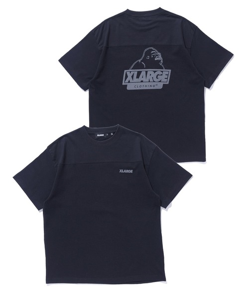 XLARGE(エクストララージ)の「SLANTED OG S/S MESH TEE(Tシャツ/カットソー・メンズ・オリーブ/ホワイト/ブラック・S/M/L/XL)」の1枚目の写真