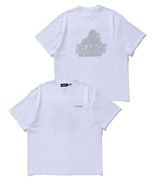 XLARGE(エクストララージ)の「SLANTED OG S/S MESH TEE(Tシャツ/カットソー・メンズ・オリーブ/ホワイト/ブラック・S/M/L/XL)」の7枚目の写真