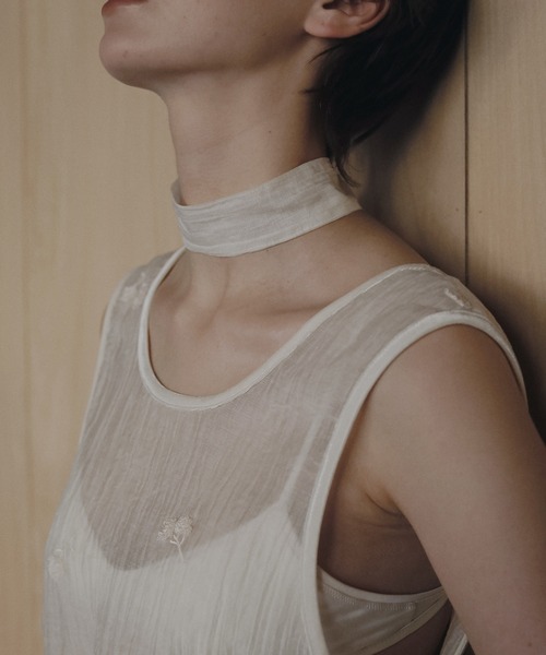 anuke（アンヌーク）の「Embroidery Sleeveless Onepiece（ワンピース・レディース・ブラック/アイボリー・38inch/36inch）」の22枚目の写真