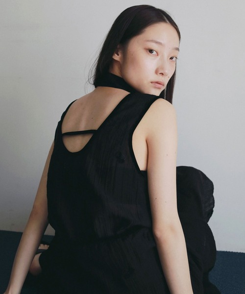 anuke（アンヌーク）の「Embroidery Sleeveless Onepiece（ワンピース・レディース・ブラック/アイボリー・38inch/36inch）」の15枚目の写真