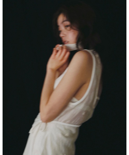 anuke（アンヌーク）の「Embroidery Sleeveless Onepiece（ワンピース・レディース・ブラック/アイボリー・38inch/36inch）」の16枚目の写真