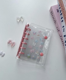 AS KNOW AS plus（アズノゥアズプラス）の「A7サイズ 6穴 クリアバインダー シール帳 (クリア台紙10枚付き )（ステッカー/テープ）」