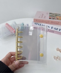 AS KNOW AS plus（アズノゥアズプラス）の「A7サイズ 6穴 クリアバインダー シール帳 (クリア台紙10枚付き )（ステッカー/テープ）」