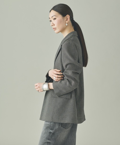 Curensology（カレンソロジー）の「Curensology(カレンソロジー)/メッシュジャケット（テーラードジャケット・レディース・ブラック・FREE）」の6枚目の写真