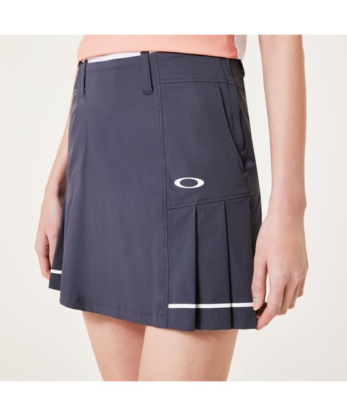 Oakley レディース ゴルフスカートパンツ ブラック US M セール】オークリー ELEVATE DEEP RISE PLEATS SKIRT スカート/ゴルフ