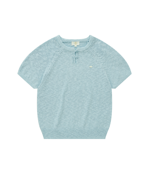 WIMNS bulk round huffnit sky blue
