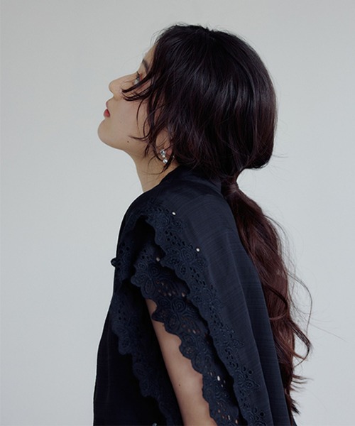 studio CLIP(スタディオクリップ)の「【daily CLIP】スカラップスクエアシャツ(シャツ/ブラウス・レディース・ブラック/ベージュ/ホワイト・FREE)」の10枚目の写真