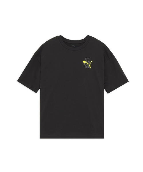 PUMA(プーマ)の「PUMA プーマ ユニセックス NEKO-san ワンポイント MX 半袖 Tシャツ(Tシャツ/カットソー・メンズ・ブラック/オレンジ・SMALL/MEDIUM/XX-LARGE/X-LARGE/LARGE)」の6枚目の写真