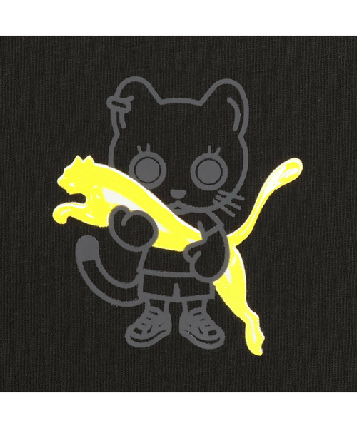 PUMA(プーマ)の「PUMA プーマ ユニセックス NEKO-san ワンポイント MX 半袖 Tシャツ(Tシャツ/カットソー・メンズ・ブラック/オレンジ・SMALL/MEDIUM/XX-LARGE/X-LARGE/LARGE)」の11枚目の写真