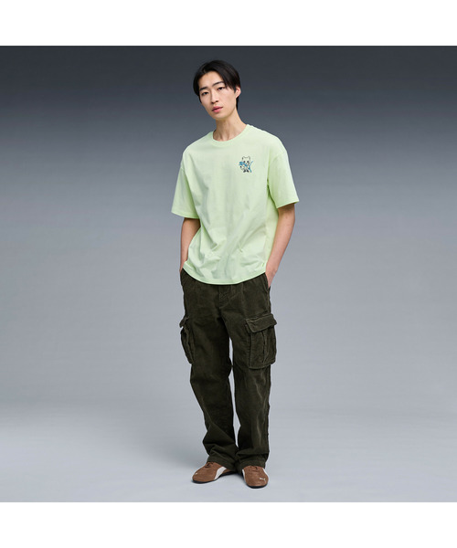 PUMA(プーマ)の「PUMA プーマ ユニセックス NEKO-san ワンポイント MX 半袖 Tシャツ(Tシャツ/カットソー・メンズ・ブラック/オレンジ・SMALL/MEDIUM/XX-LARGE/X-LARGE/LARGE)」の13枚目の写真