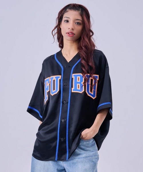 FUBU( フブ)の「FUBU フブ ブランド Satin Baseball Shirts/サテン ベースボールシャツ(シャツ/ブラウス・メンズ・ライトブルー/ブラック/ホワイト・XL/L/M/XXL)」の15枚目の写真
