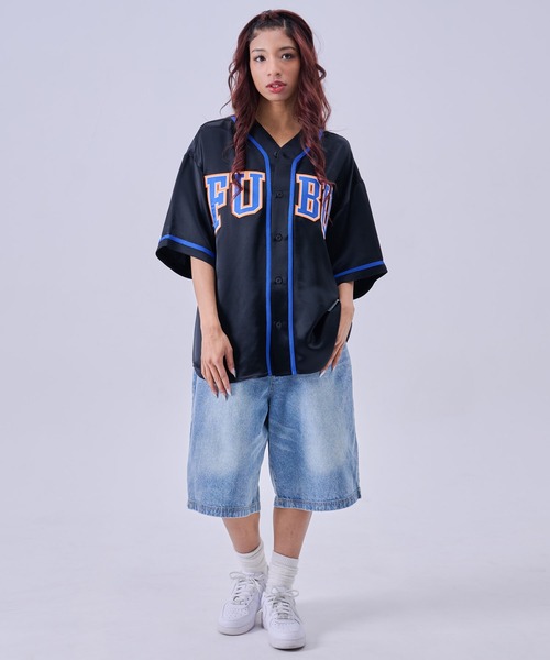 FUBU( フブ)の「FUBU フブ ブランド Satin Baseball Shirts/サテン ベースボールシャツ(シャツ/ブラウス・メンズ・ライトブルー/ブラック/ホワイト・XL/L/M/XXL)」の18枚目の写真