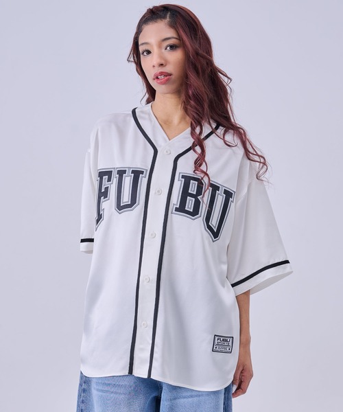 FUBU( フブ)の「FUBU フブ ブランド Satin Baseball Shirts/サテン ベースボールシャツ(シャツ/ブラウス・メンズ・ライトブルー/ブラック/ホワイト・XL/L/M/XXL)」の11枚目の写真