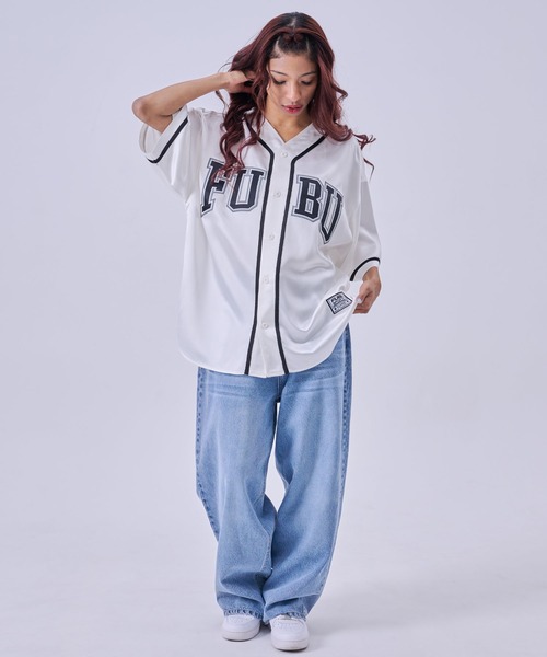 FUBU( フブ)の「FUBU フブ ブランド Satin Baseball Shirts/サテン ベースボールシャツ(シャツ/ブラウス・メンズ・ライトブルー/ブラック/ホワイト・XL/L/M/XXL)」の14枚目の写真