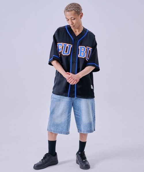 FUBU( フブ)の「FUBU フブ ブランド Satin Baseball Shirts/サテン ベースボールシャツ(シャツ/ブラウス・メンズ・ライトブルー/ブラック/ホワイト・XL/L/M/XXL)」の21枚目の写真