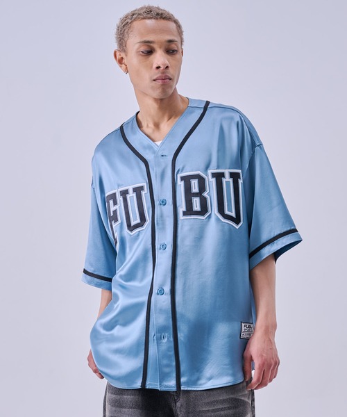 FUBU( フブ)の「FUBU フブ ブランド Satin Baseball Shirts/サテン ベースボールシャツ(シャツ/ブラウス・メンズ・ライトブルー/ブラック/ホワイト・XL/L/M/XXL)」の22枚目の写真