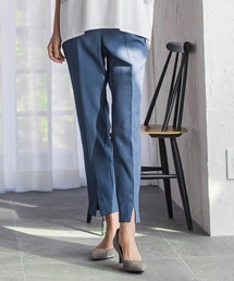la.f…（ラエフ）の「【WEB限定】“美脚デニム見え”裾スリットテーパードパンツ（その他パンツ）」