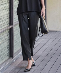 la.f… | 【WEB限定】“美脚デニム見え”裾スリットテーパードパンツ(その他パンツ)