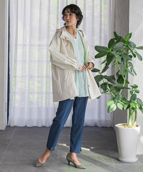 la.f…（ラエフ）の「【WEB限定】“美脚デニム見え”裾スリットテーパードパンツ（その他パンツ・レディース・ダークネイビー/ブラック・7号/9号）」の13枚目の写真