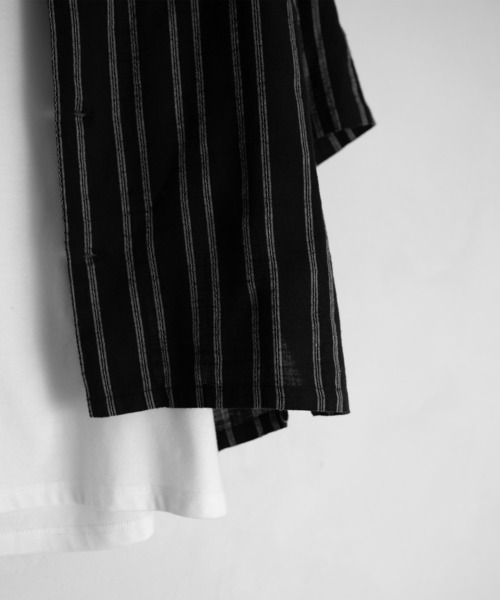 RUUBON（ルーボン）の「【RUUBON】airy layered tank top / エアリーレイヤードタンクトップ（タンクトップ・メンズ・ホワイト/ブラック・L/M/S）」の7枚目の写真