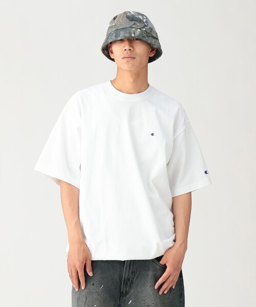 Champion(チャンピオン)の「【別注】Champion / Fake In T-Shirt(Tシャツ/カットソー・メンズ・ホワイト/ブラック/ブルー/グレー・SMALL/LARGE/X-LARGE/MEDIUM)」の5枚目の写真