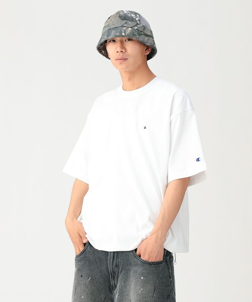 Champion(チャンピオン)の「【別注】Champion / Fake In T-Shirt(Tシャツ/カットソー・メンズ・ホワイト/ブラック/ブルー/グレー・SMALL/LARGE/X-LARGE/MEDIUM)」の6枚目の写真