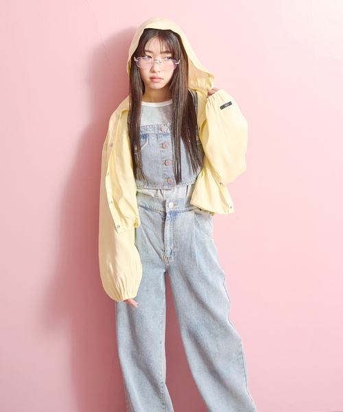 LOVETOXIC（ラブトキシック）の「【UV/防花粉】シアーパーカー（パーカー・キッズ・オフホワイト/イエロー/ブラウン/ネイビー・130cm/L:160cm/M:150cm/S:140cm）」の6枚目の写真