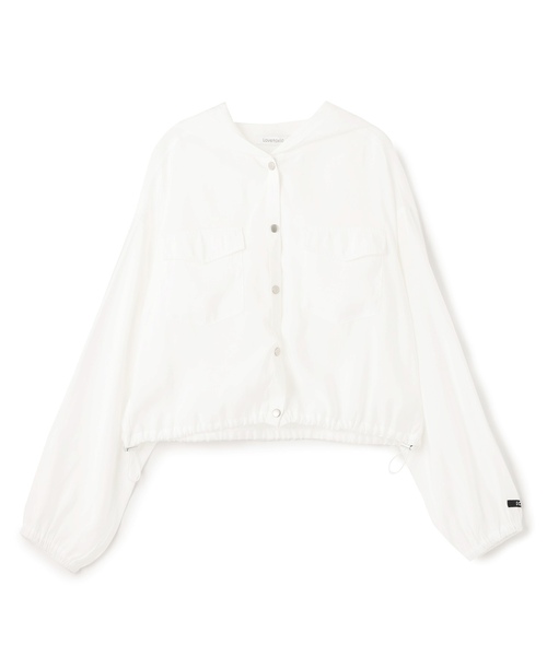 LOVETOXIC（ラブトキシック）の「【UV/防花粉】シアーパーカー（パーカー・キッズ・オフホワイト/イエロー/ブラウン/ネイビー・130cm/L:160cm/M:150cm/S:140cm）」の13枚目の写真