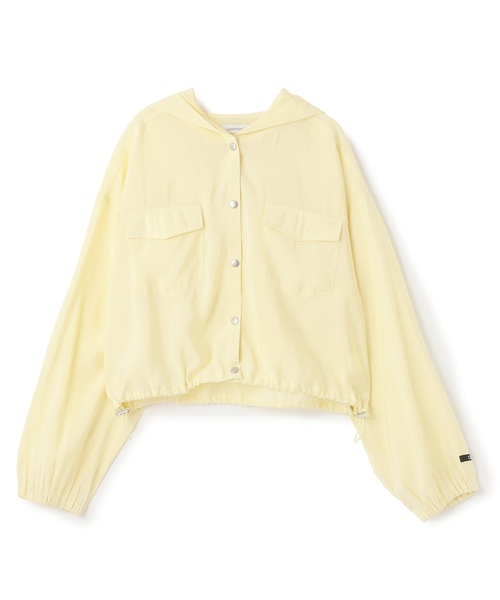 LOVETOXIC（ラブトキシック）の「【UV/防花粉】シアーパーカー（パーカー・キッズ・オフホワイト/イエロー/ブラウン/ネイビー・130cm/L:160cm/M:150cm/S:140cm）」の16枚目の写真