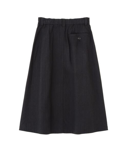 MHL.(エムエイチエル)の「FADED LINEN COTTON PLAINWEAVE(スカート・レディース・グレー/ブラック・2/1/0/3)」の8枚目の写真